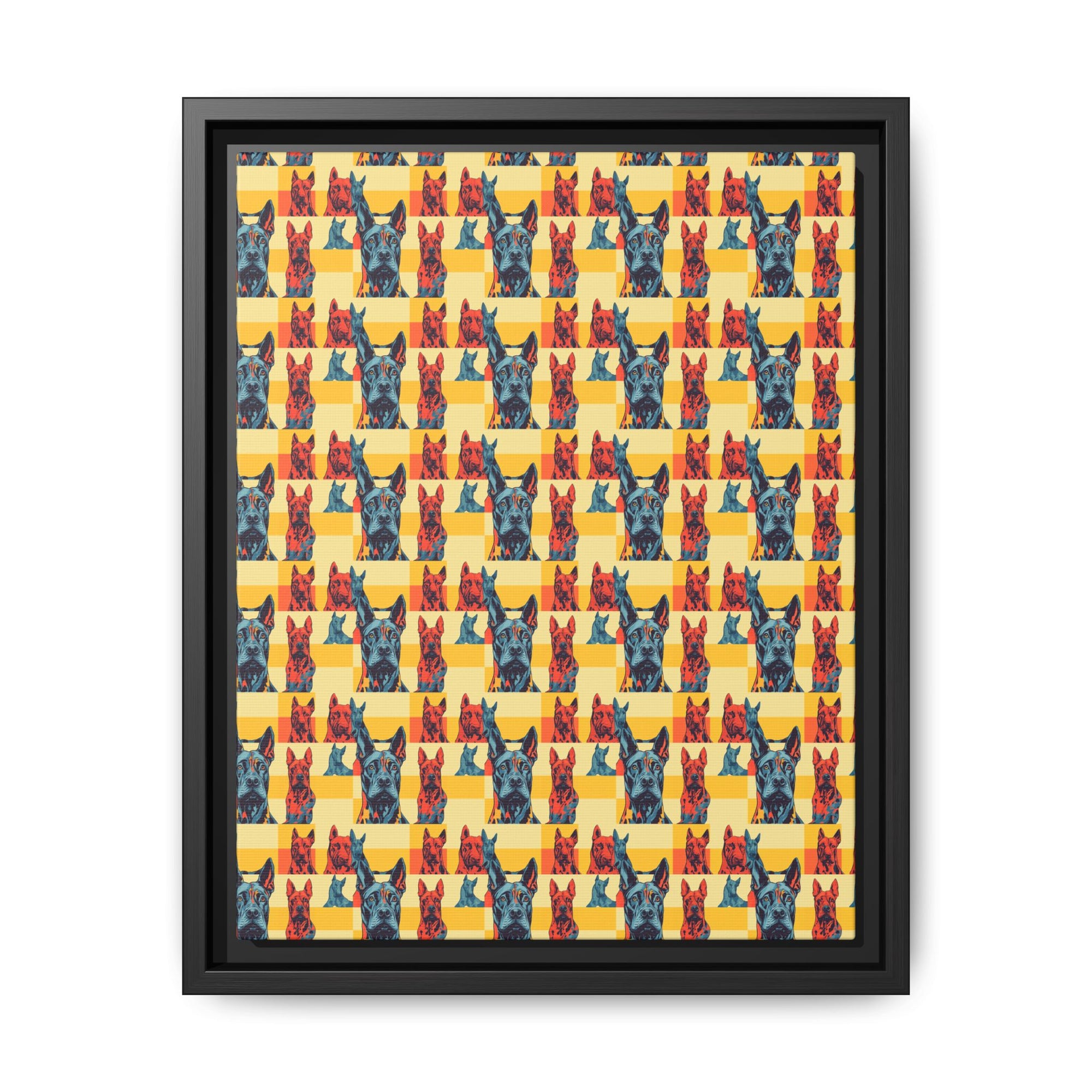 Dane-tastic Marvelous Mutt Mode Matte Canvas, Framed