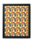 Dane-tastic Marvelous Mutt Mode Matte Canvas, Framed