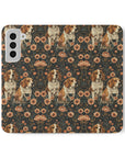 Beagle Blossom Bonanza Flip Cases