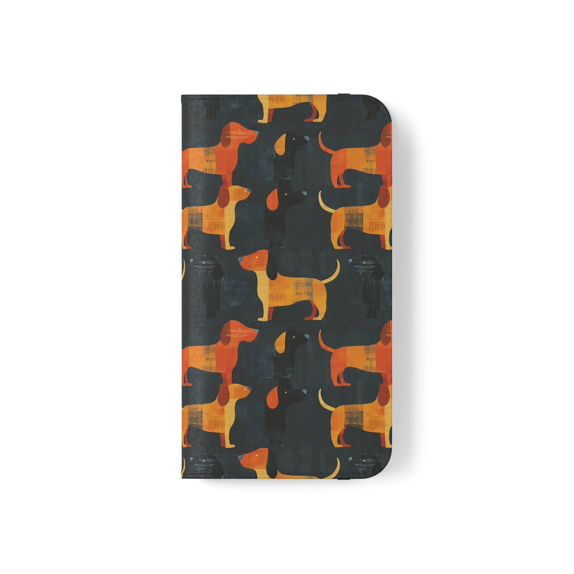 Dapper Dachshund Noir Glow Flip Cases