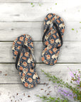 Blooming Bulldog Beauty Flip Flops