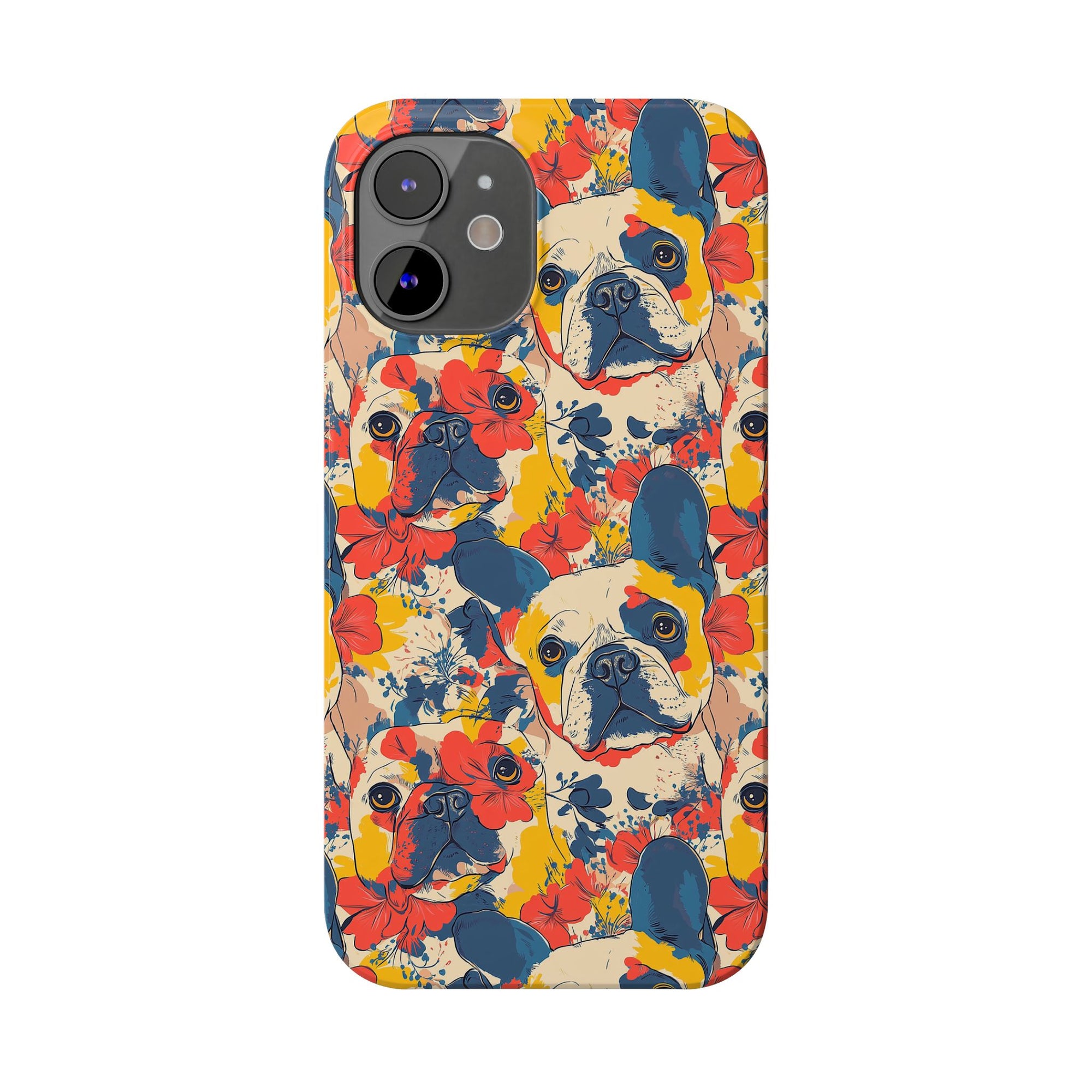 Bloom Pup Frenchietastic Splatter Slim Phone Cases