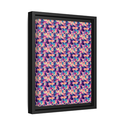 Dazzling Bulldog Chic Matte Canvas, Framed