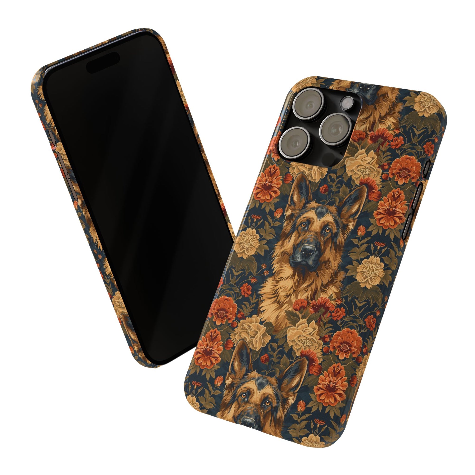 WhimsiWooly Shepherd Spritz Slim Phone Cases