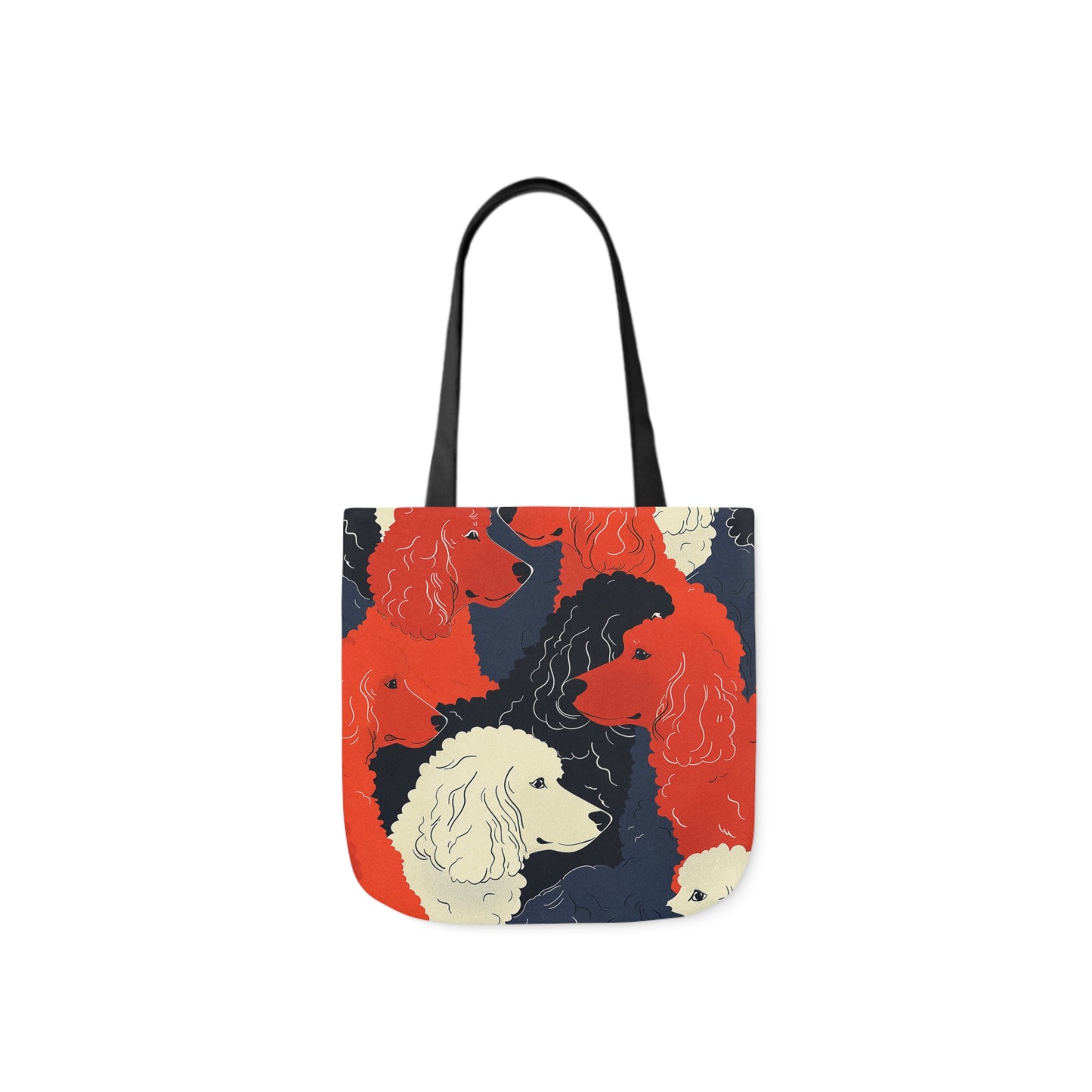 Poodle Canvas Tote Bag