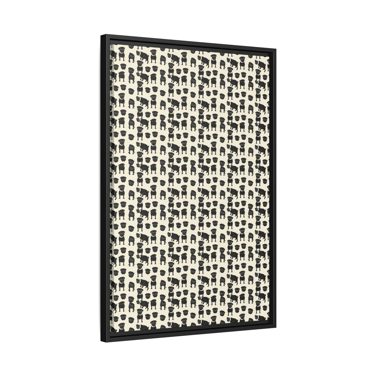 Puggie Pout Perfection Matte Canvas, Framed