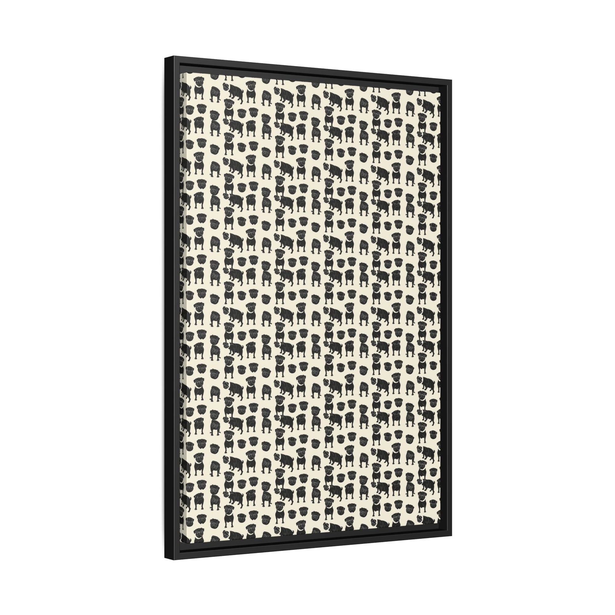 Puggie Pout Perfection Matte Canvas, Framed