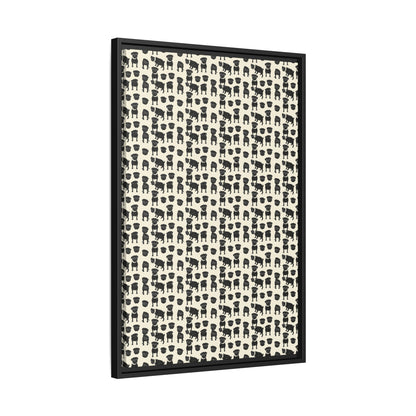 Puggie Pout Perfection Matte Canvas, Framed