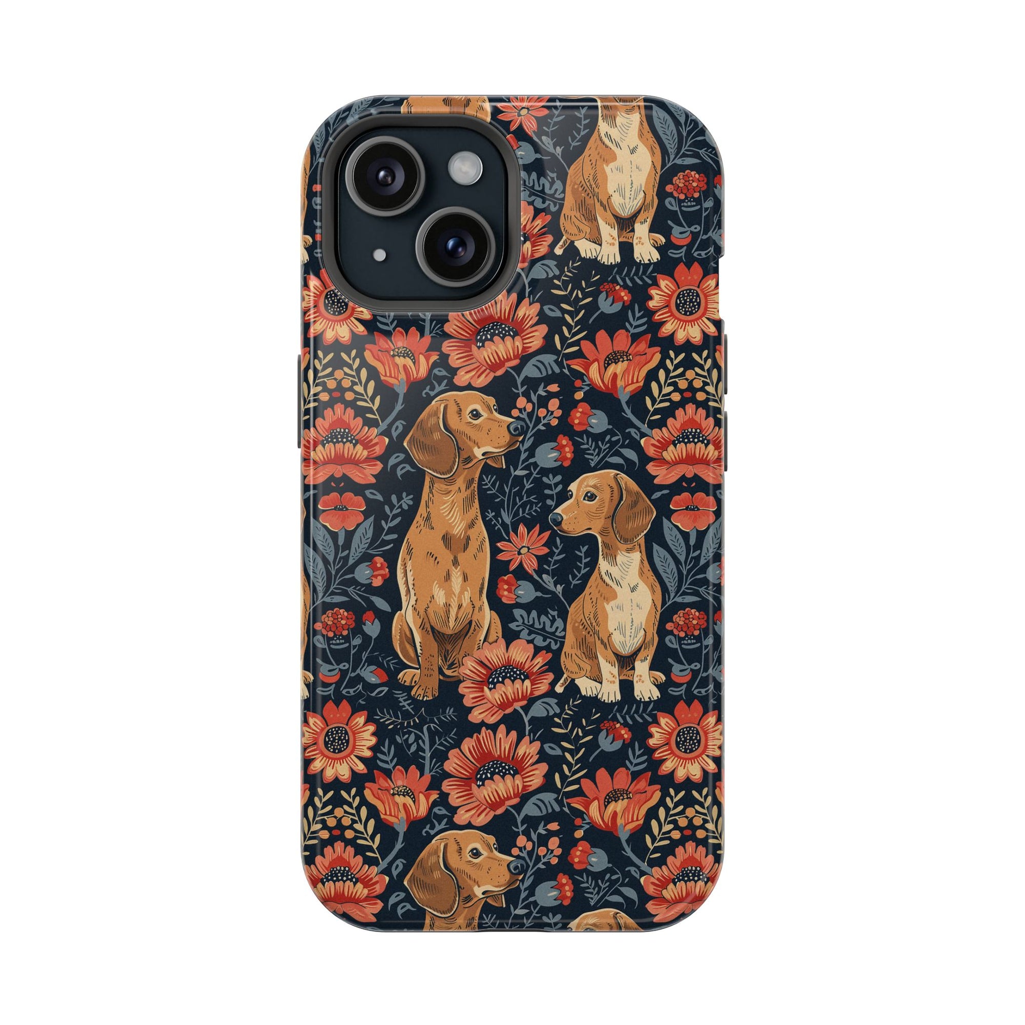 Floral Pawsome Dachsund Delight Magnetic Tough Cases