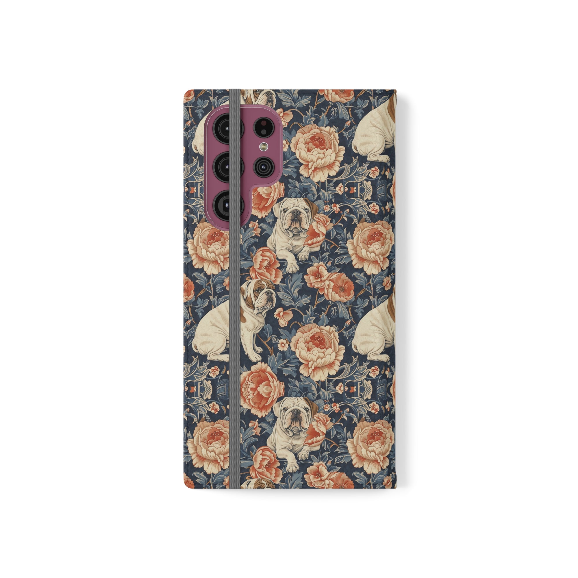 Blooming Bulldog Beauty Flip Cases