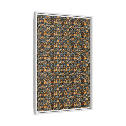 Ruffle Rottie Glamourific Matte Canvas, Framed