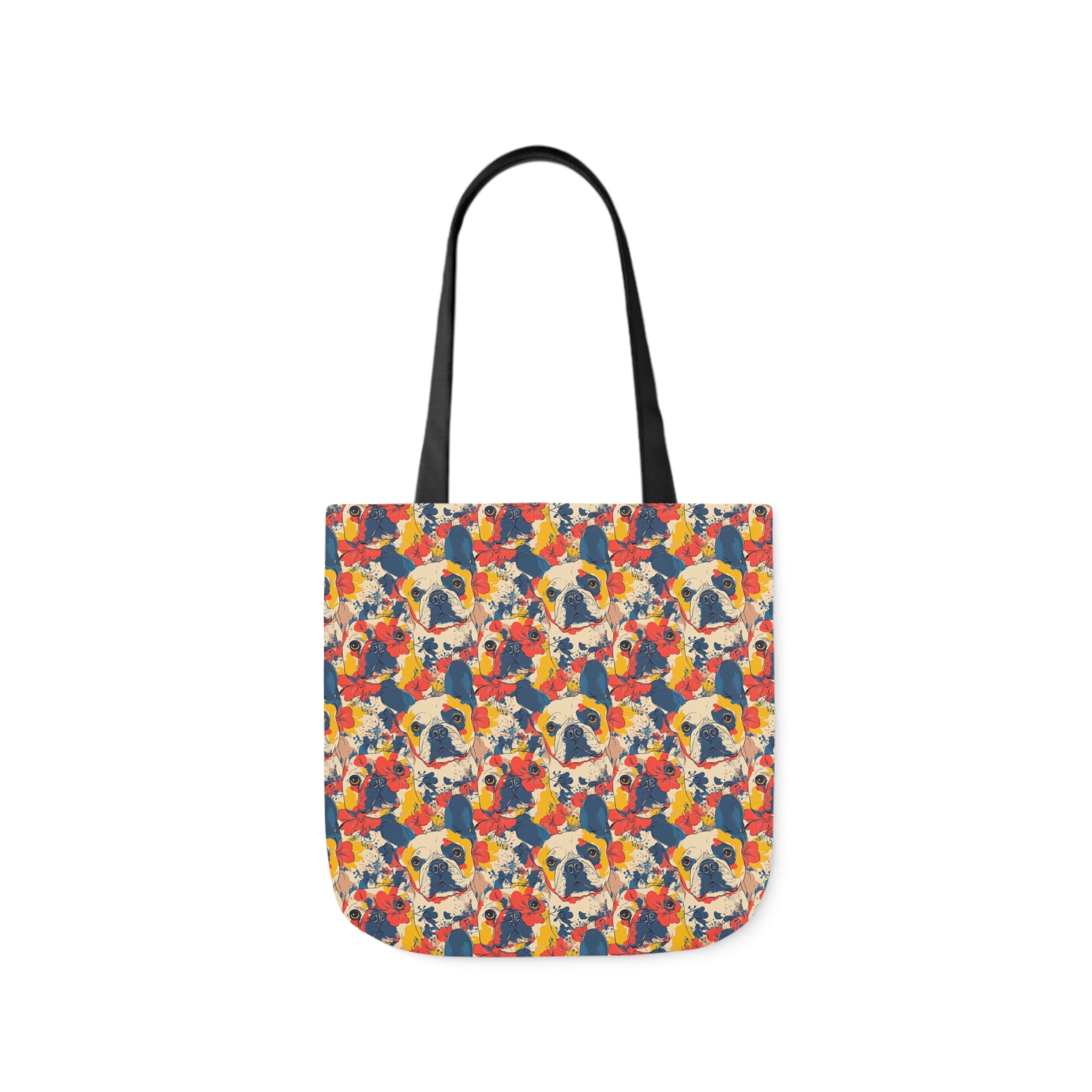 Bloom Pup Frenchietastic Splatter Canvas Tote Bag