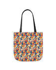 Bloom Pup Frenchietastic Splatter Canvas Tote Bag