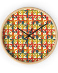 Corgi Chic Popart Pup Wall Clock