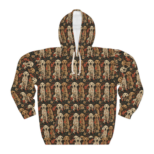 Blossoming Labradors Bouquet Unisex Pullover Hoodie