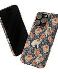 Blooming Bulldog Beauty Slim Phone Cases