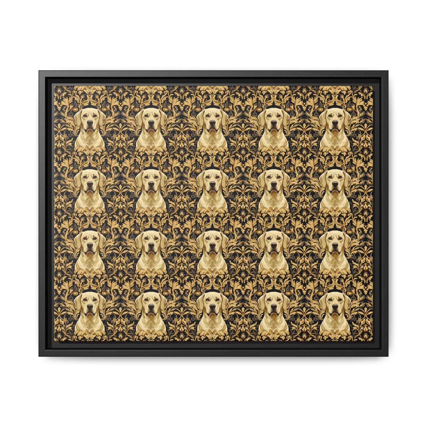 Royal Pawsitivity Labs Matte Canvas, Framed