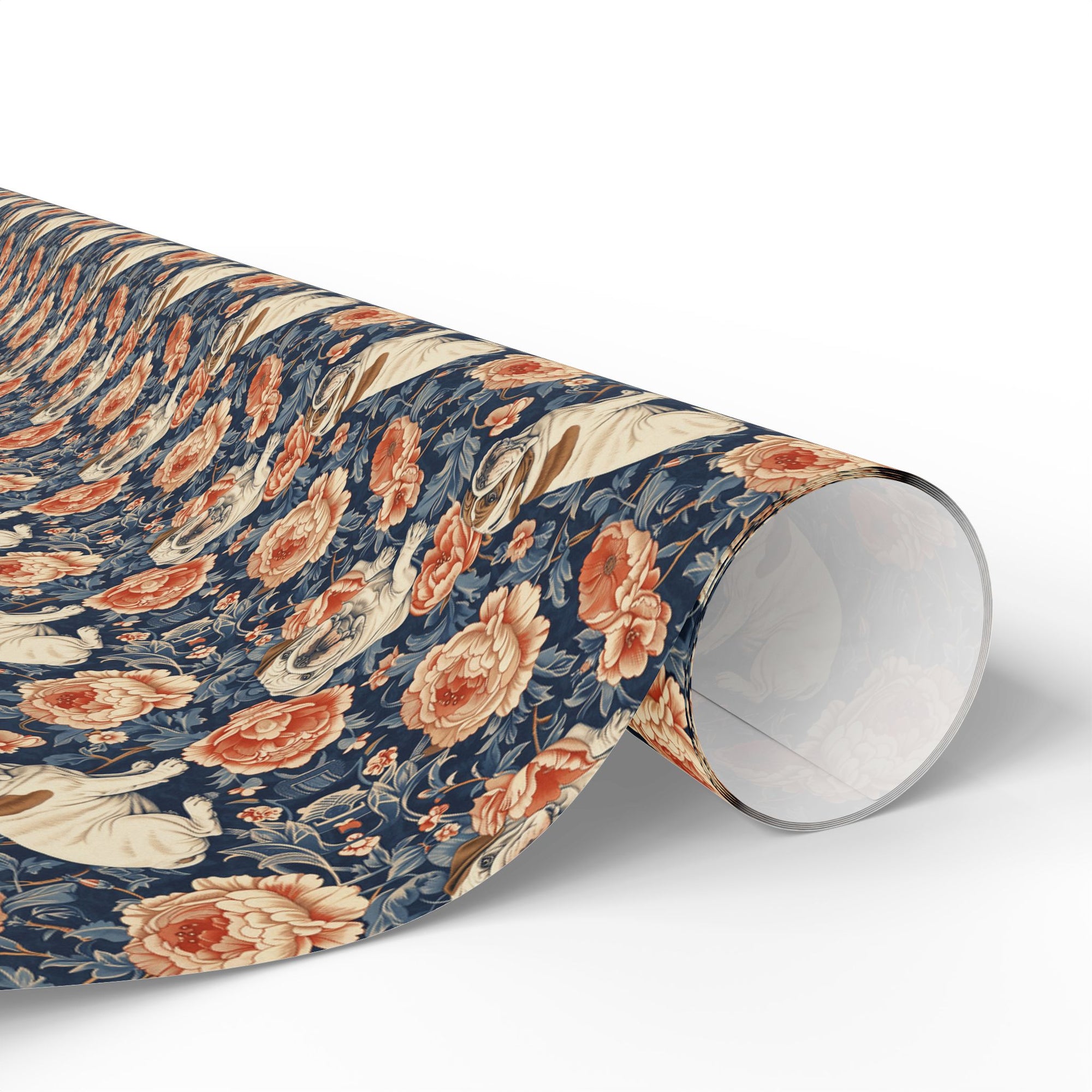 Blooming Bulldog Beauty Wrapping Paper