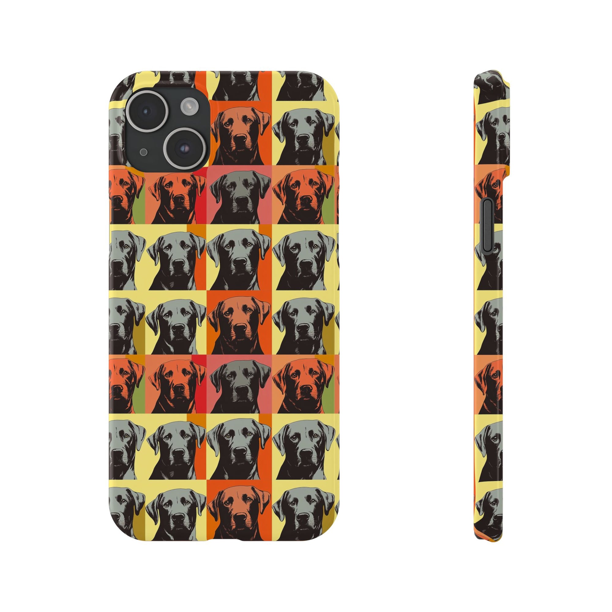 Whimsical Warhol Labrador Slim Phone Cases