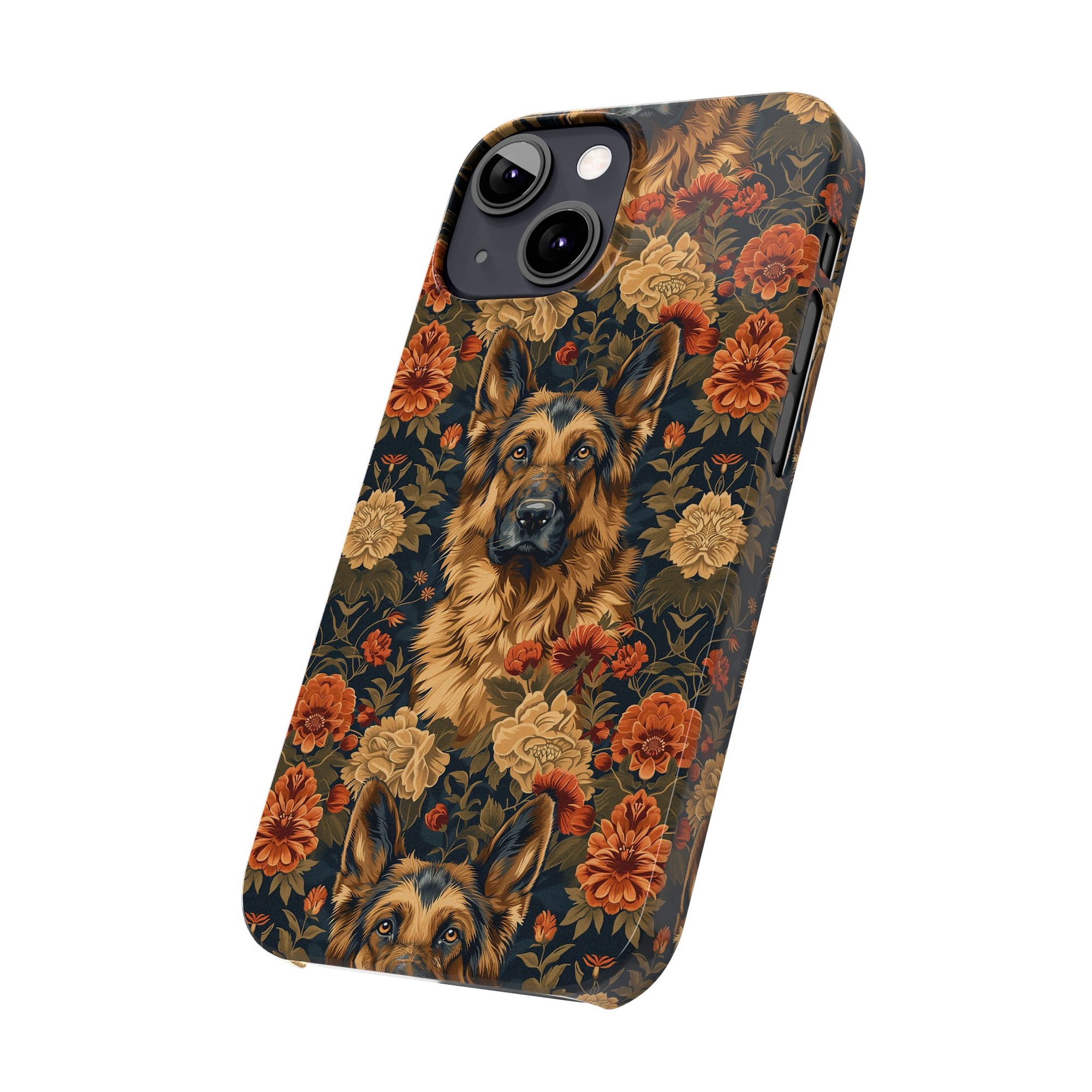 WhimsiWooly Shepherd Spritz Slim Phone Cases