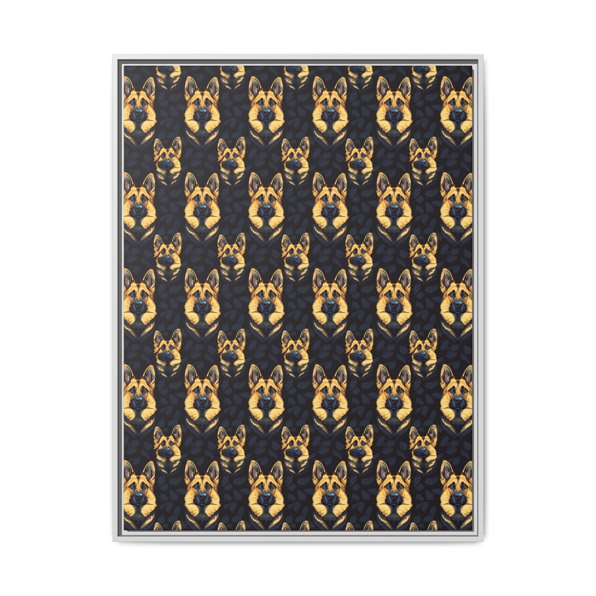 Majestic Hound Couture: German Shepherd LuxeBlend Matte Canvas, Framed