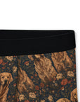 Fanciful Golden Paradise Blossom Men's Boxers