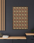 Blooming Pug Paradise Matte Canvas, Framed