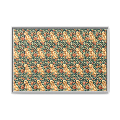 Blooming Goldie Glam Matte Canvas, Framed