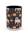 Bulldog Blossom Bonanza Accent Coffee Mug