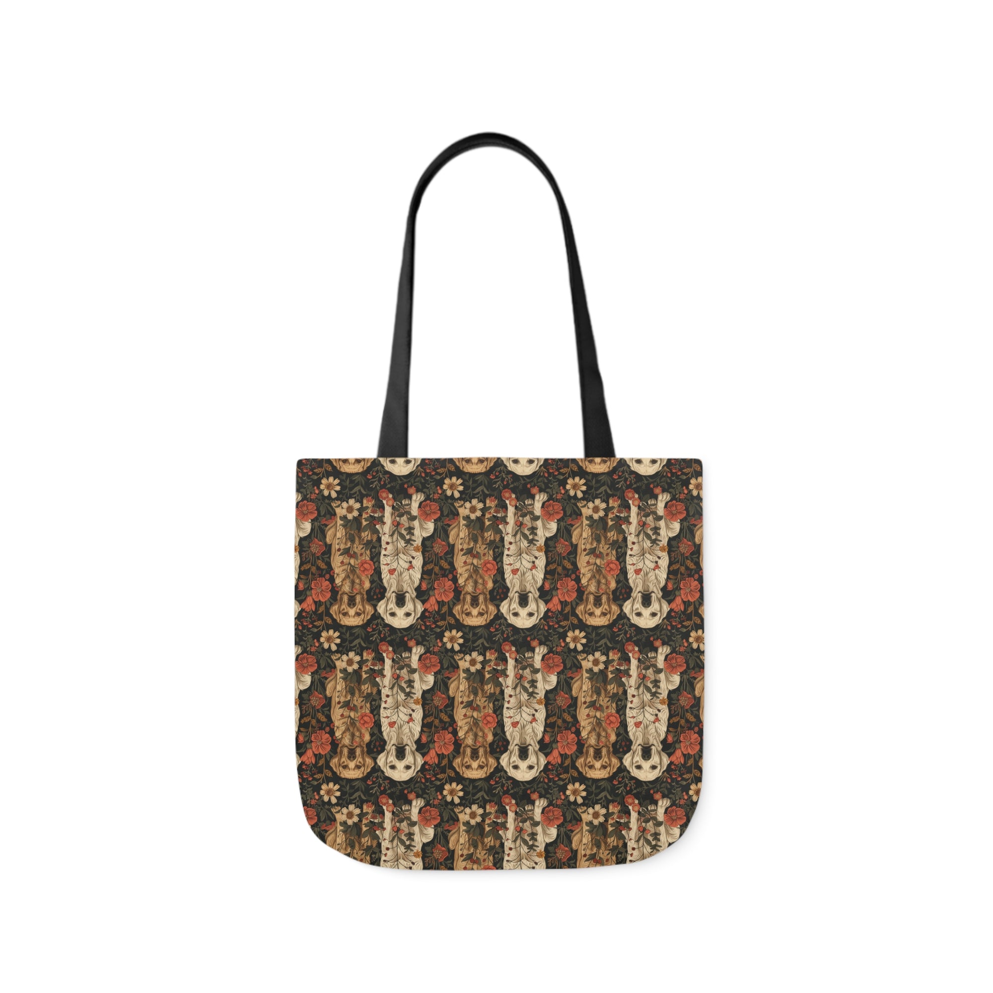 Blossoming Labradors Bouquet Canvas Tote Bag