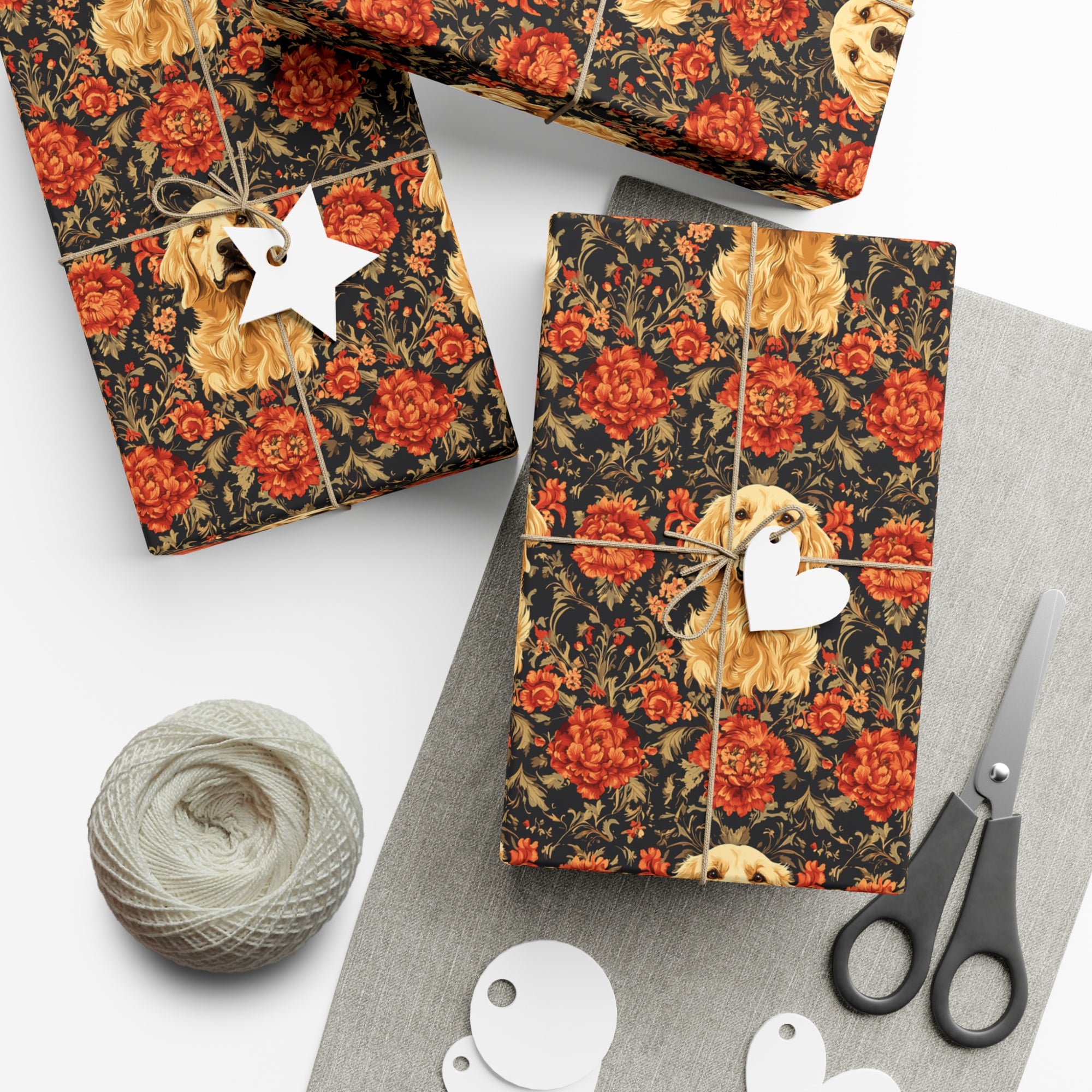 Golden Pawsatronic Tapestry Gift Wrap Papers