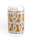 Golden Glamour Paws - Luxe Licks for Regal Retrievers Sipper Glass