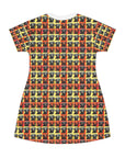 Whimsical Warhol Labrador T-Shirt Dress