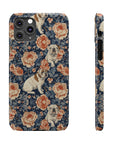 Blooming Bulldog Beauty Slim Phone Cases