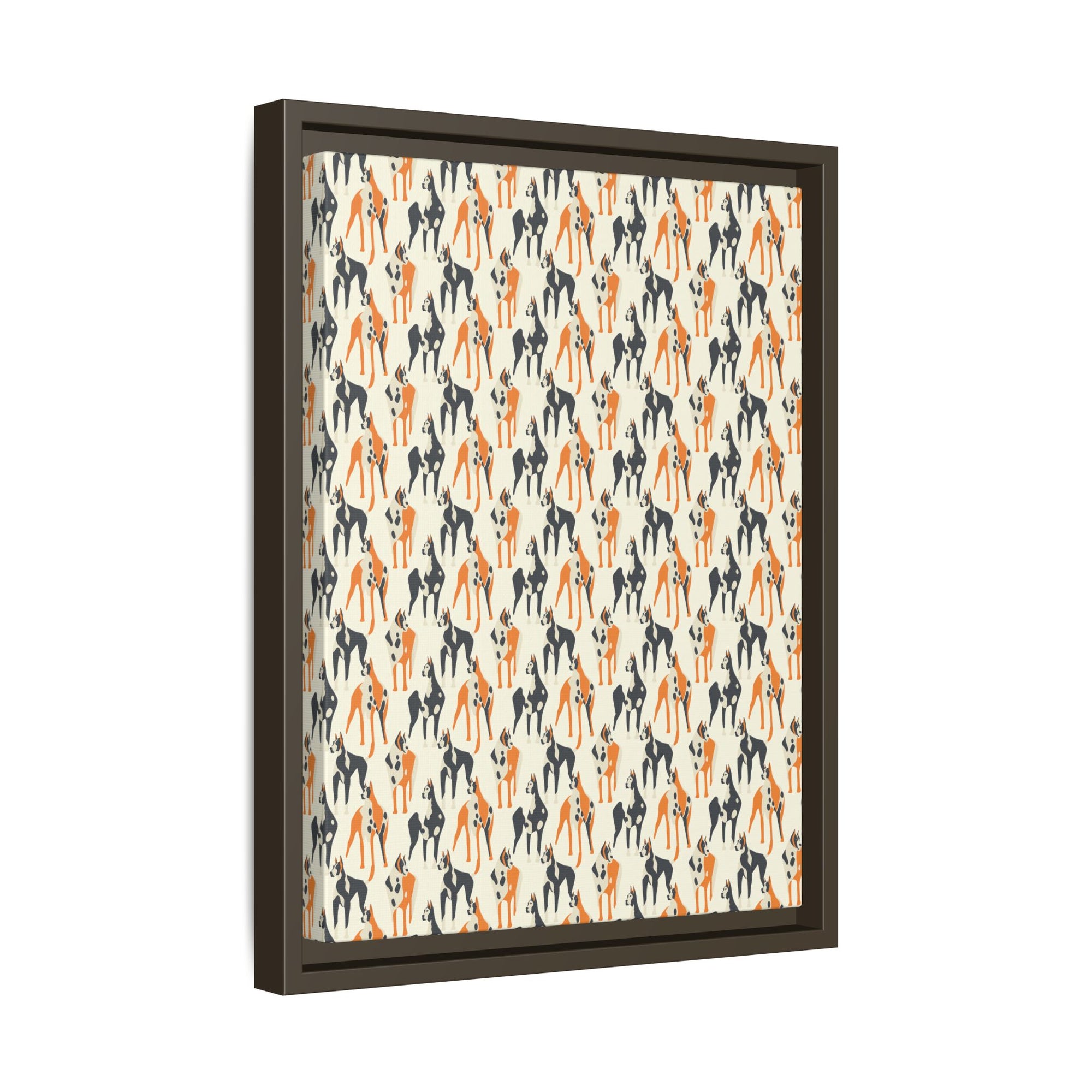 Dashing Dane Divinity Matte Canvas, Framed