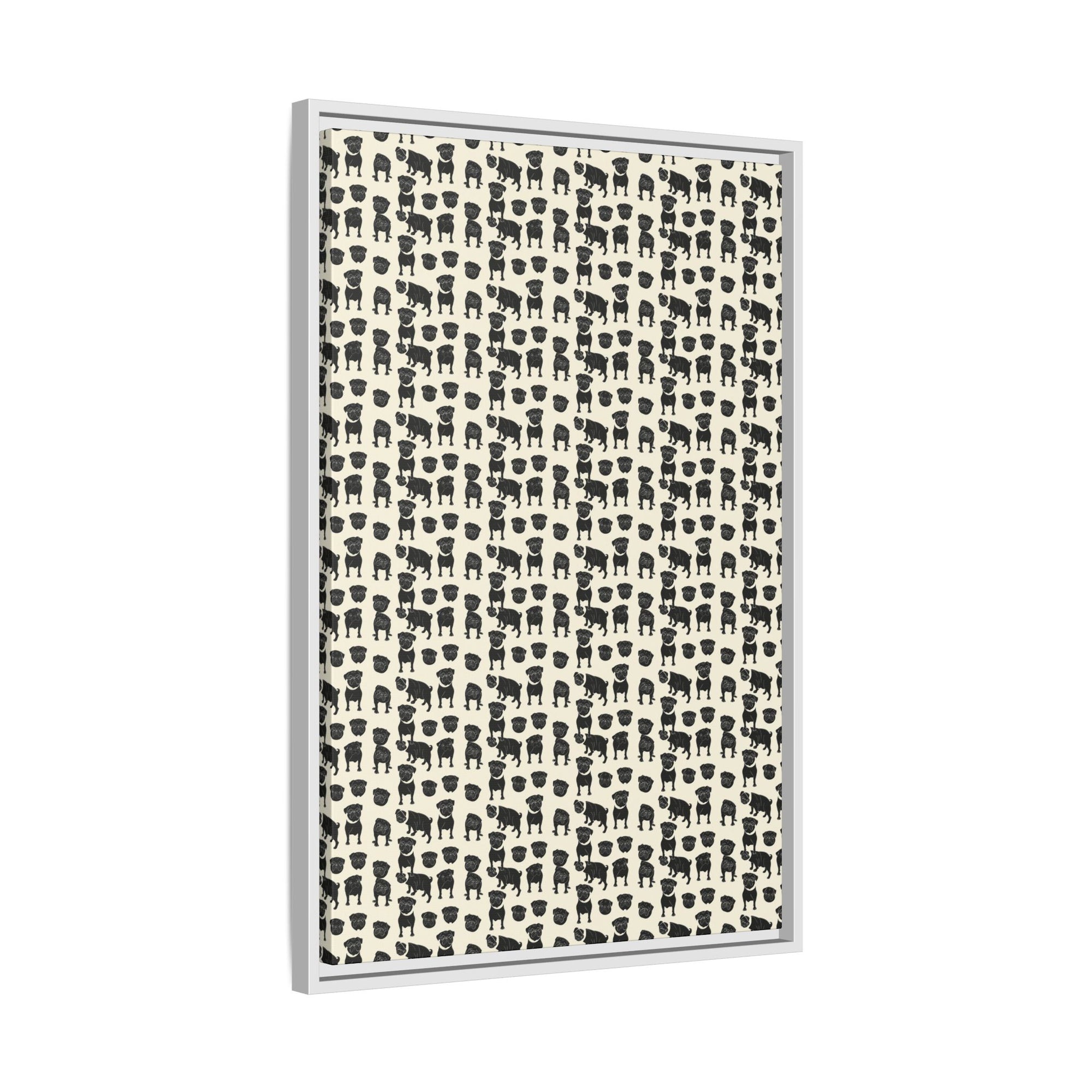 Puggie Pout Perfection Matte Canvas, Framed