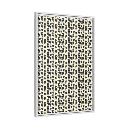 Puggie Pout Perfection Matte Canvas, Framed