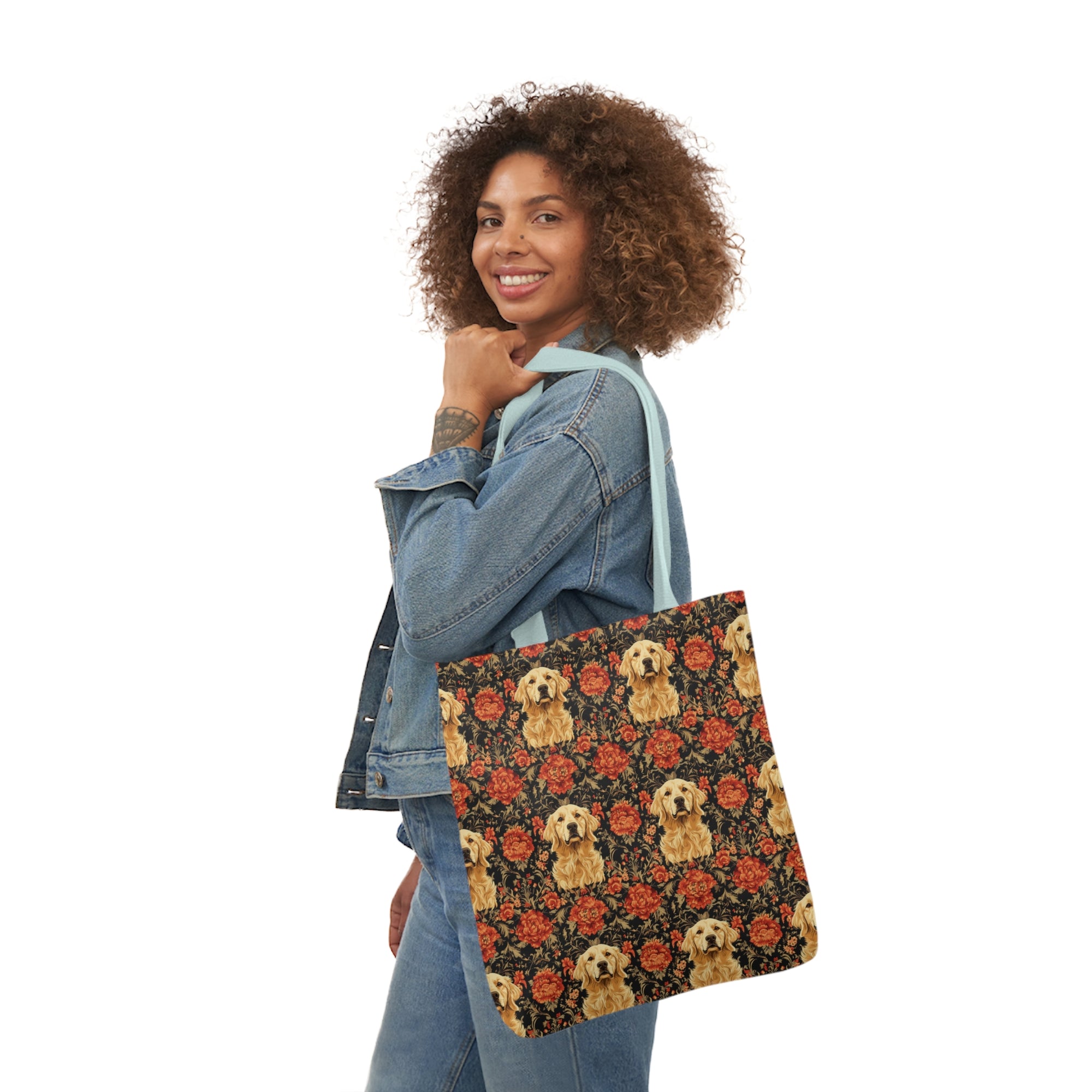 Golden Pawsatronic Tapestry Canvas Tote Bag