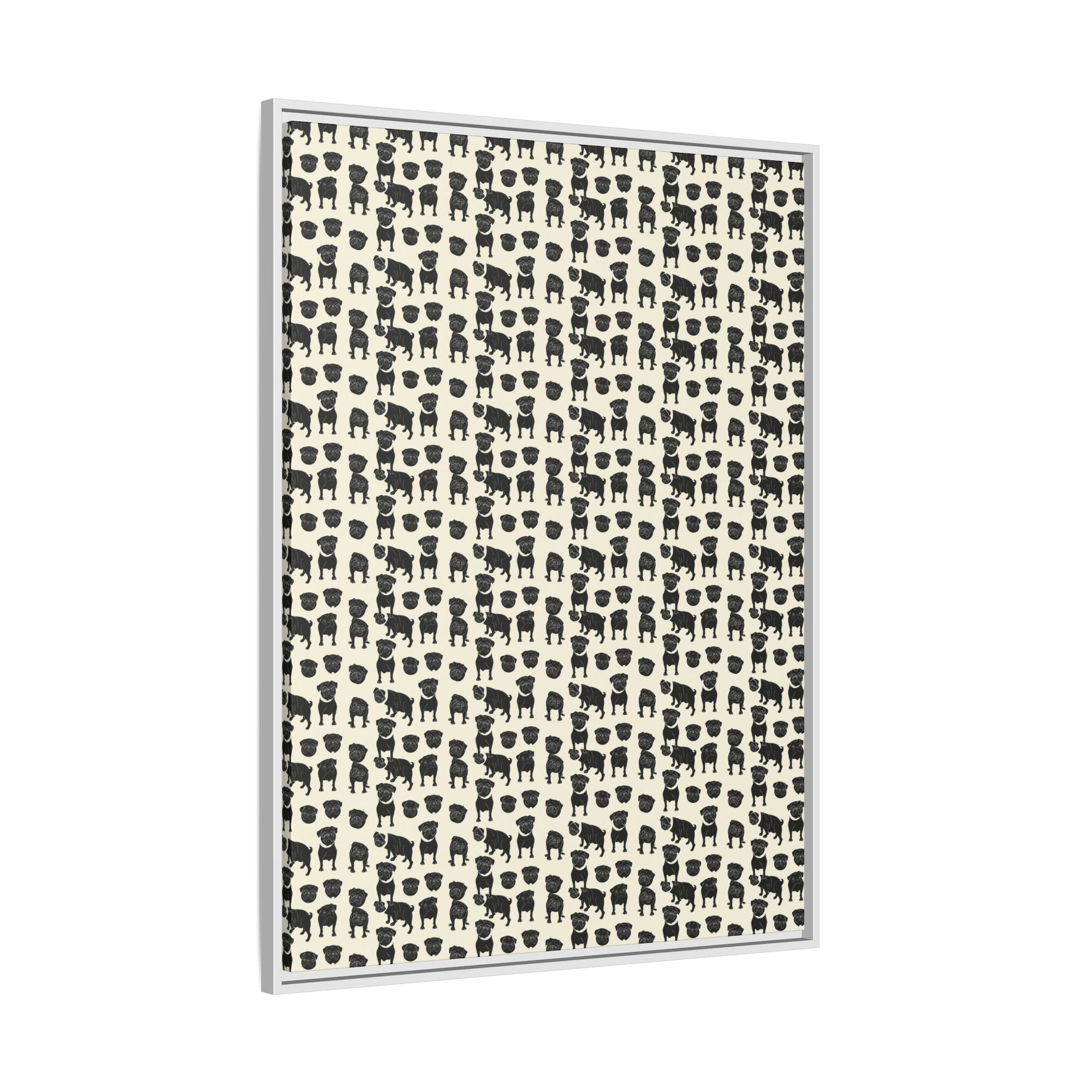 Puggie Pout Perfection Matte Canvas, Framed