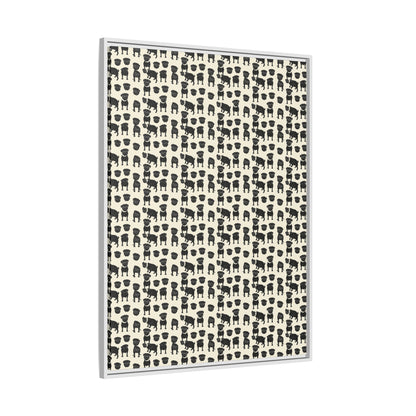 Puggie Pout Perfection Matte Canvas, Framed