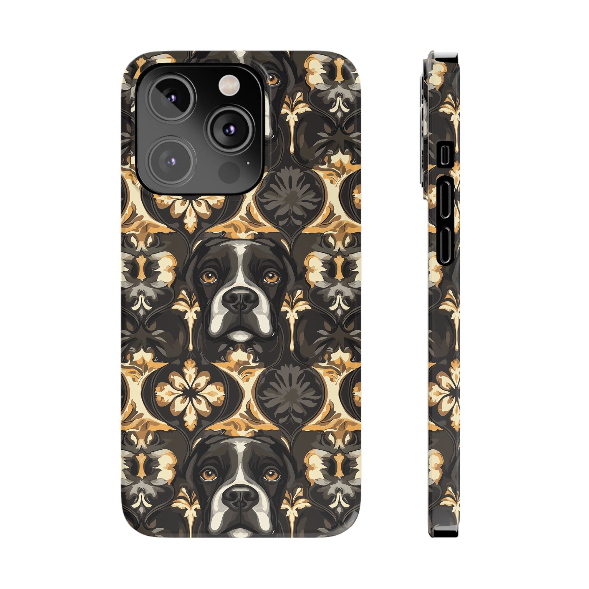 Manor Pup Boxer Royale Slim Phone Cases