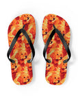 Golden Glamour Paws Flip Flops