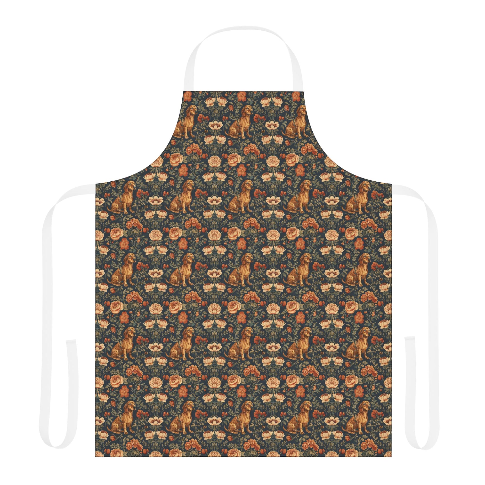 Dazzling Dachsund Blossoms &amp; Foliage Apron