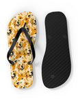 Golden Glitz 'n Glamour Woofwear Flip Flops