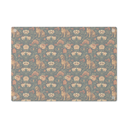 Dazzling Dachsund Blossoms & Foliage Cutting Board