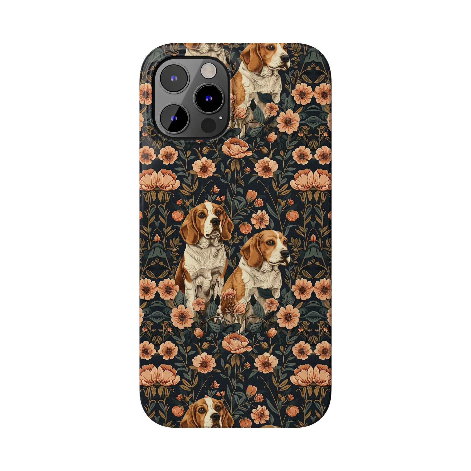 Beagle Blossom Bonanza Slim Phone Cases