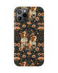 Beagle Blossom Bonanza Slim Phone Cases