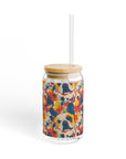 Bloom Pup Frenchietastic Splatter Sipper Glass