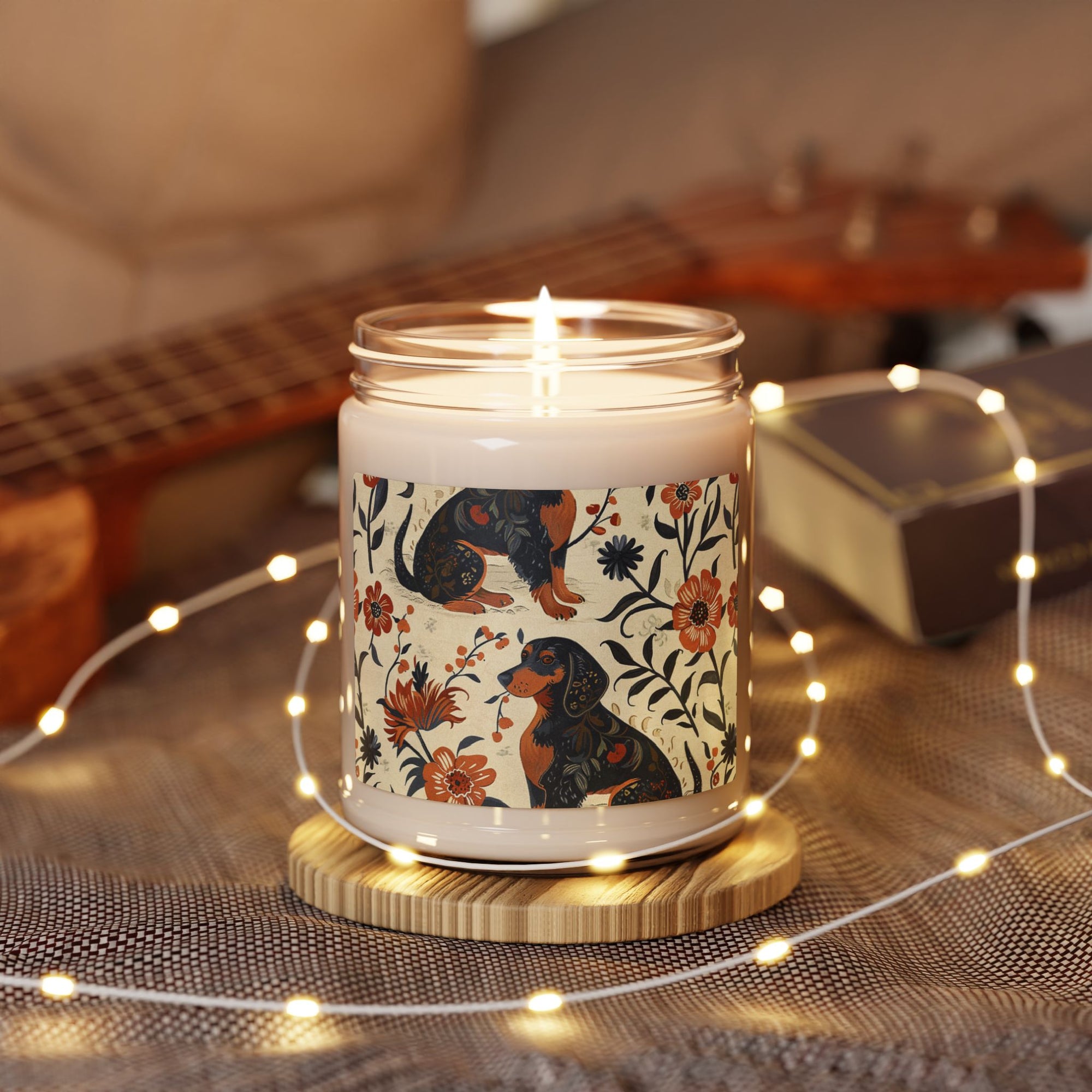 Blossoming Dachshunds Delight Scented Soy Candle