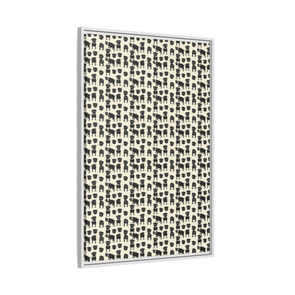 Puggie Pout Perfection Matte Canvas, Framed